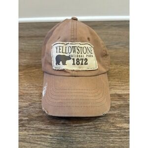 Yellowstone‎ National Park Bear Claw Brown Tan Baseball Hat